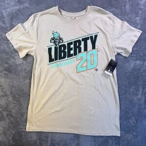 New York Liberty Shirt Mens Large Tan WNBA Basketball Sabrina Ionescu 20 Tee